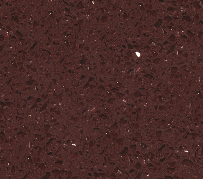 China SS1816 Crystal Dark Red Engineered Stone Quartz Tiles Floor Tiles Wall Tiles manufacturer