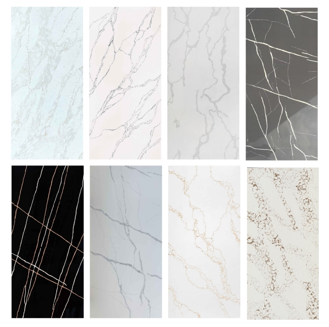 different colors calacatta quartz